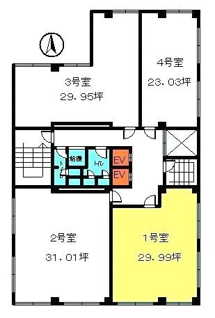 第6カネ長ビル201 間取り図