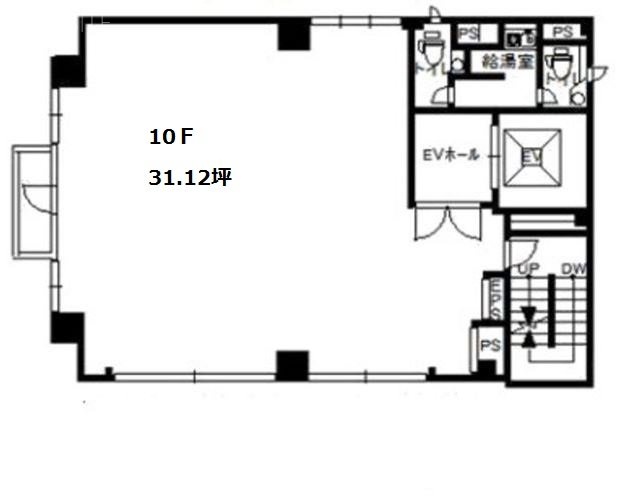 御成門エクセレントビル10F 間取り図