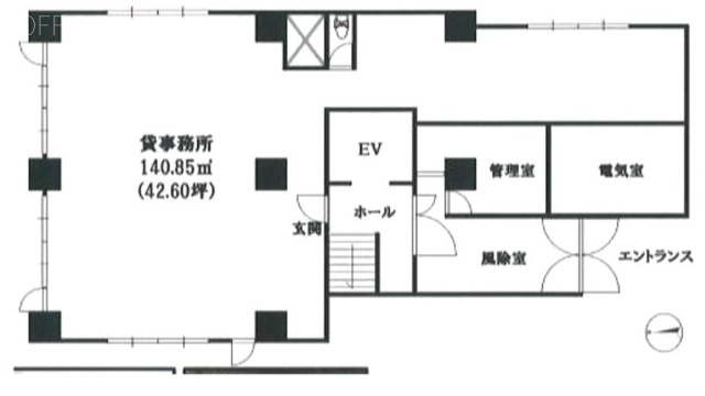 後楽園キャステール102 間取り図