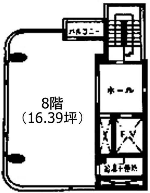 神保町藤和ビル8F 間取り図