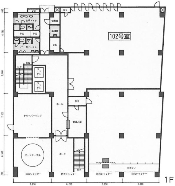 小田急西新宿ビル1F 間取り図