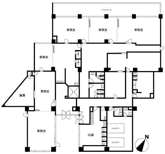 ディアプラザ根津ビルB1F 間取り図