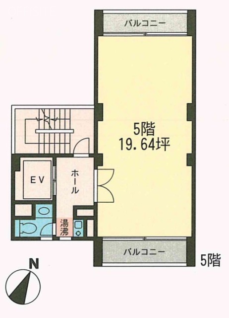 第13岡崎ビル5F 間取り図
