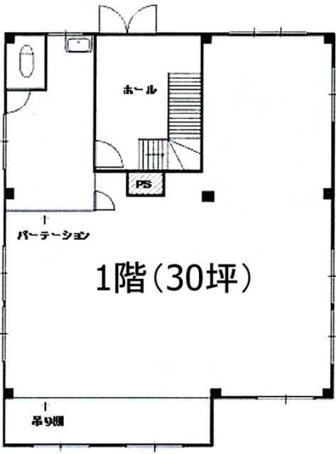 間中ビル1F 間取り図