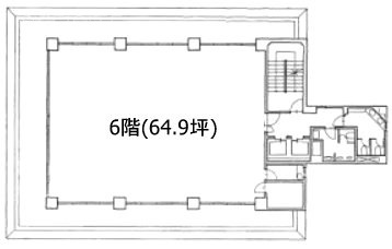 豊島屋ビル6F 間取り図
