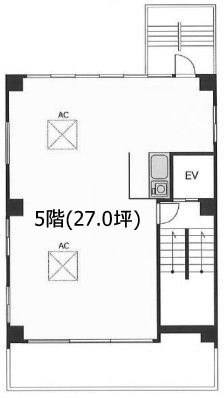 岡芹ビル5F 間取り図