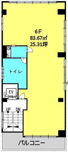 プラザ京橋ビル6F 間取り図