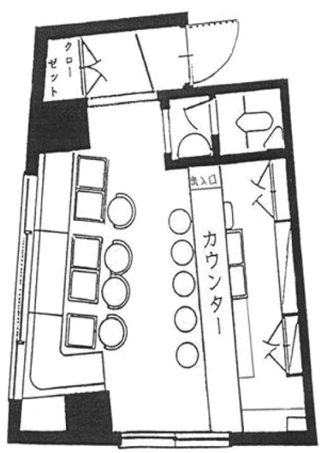 上野広小路永谷ビル206 間取り図