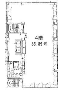 交通ビル4F 間取り図