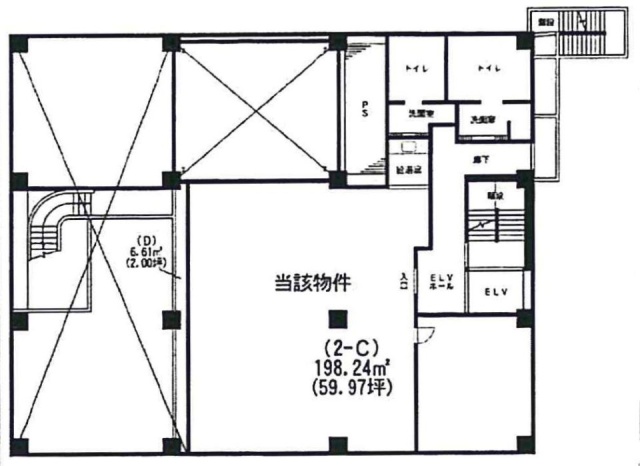 マサキビル2C 間取り図