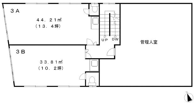 坂東ビル3A 間取り図