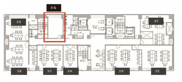 新宿ワシントンホテルアネックス(新宿ワシントンホテル新館3階)G 間取り図