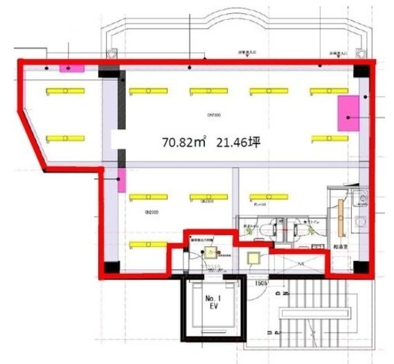 渋谷111ビル7F 間取り図