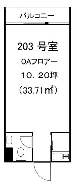東京セントラル表参道203 間取り図