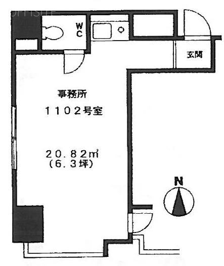YKB御苑1102 間取り図