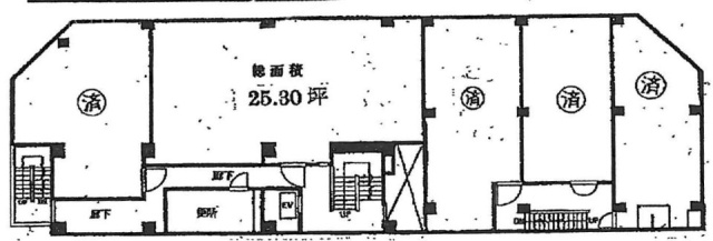 ホリグチビル2F 間取り図