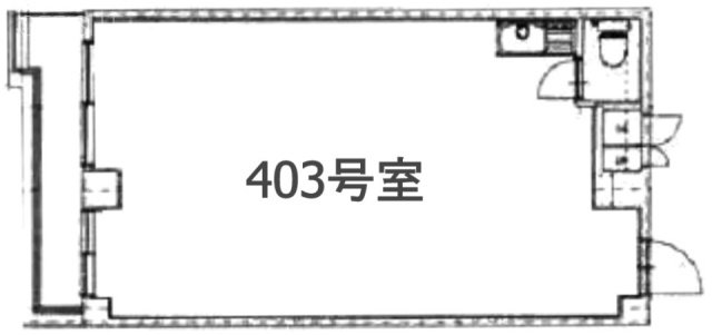 バルミー六本木ビル403 間取り図