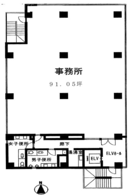 第3デリカビル6F 間取り図