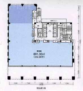 渋谷南東急ビル2F 間取り図