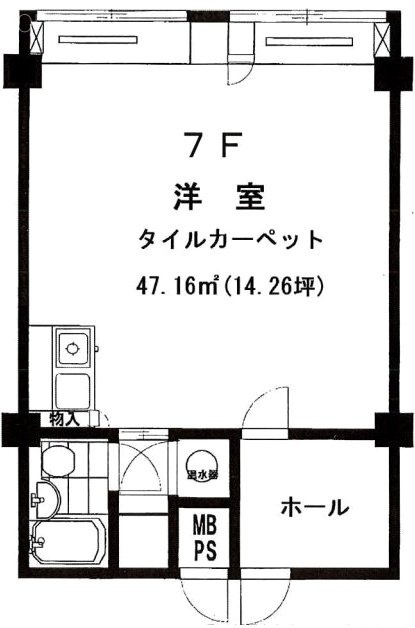 青山ハイツ807 間取り図