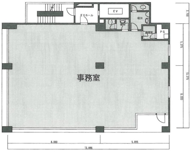 乾ビル5F 間取り図