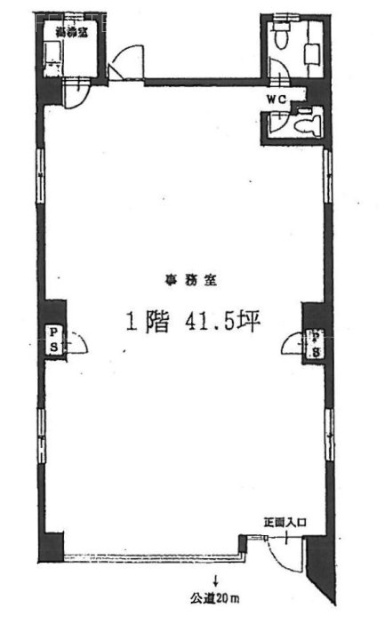 ペアライフ2(P2)ビル1F 間取り図