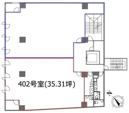 オーキッドプレイス田町ビル402 間取り図