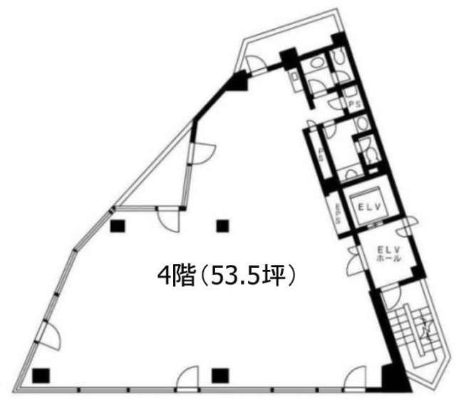 松尾ビル4F 間取り図