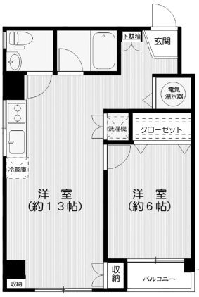 本郷コーポレーション707 間取り図