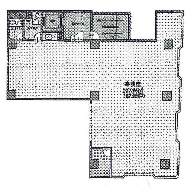 ユニゾ日本橋富沢町洋和ビル4F 間取り図