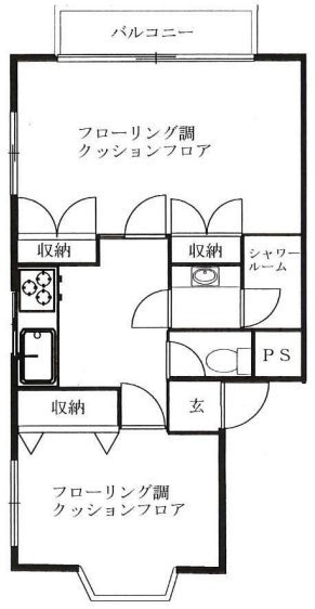 エーデル青山C 間取り図