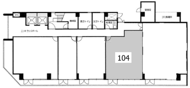 ユアサ大森ビル104 間取り図