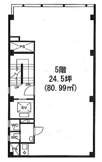 クボビル5F 間取り図