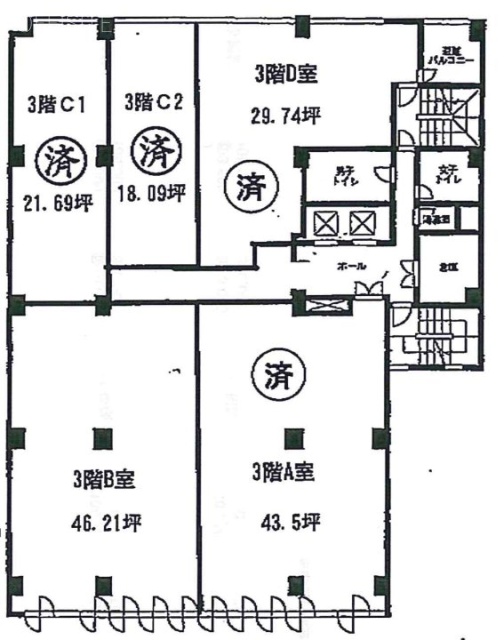 ナガオカビルB 間取り図