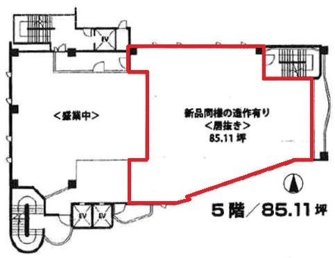 銀座博品館5F 間取り図