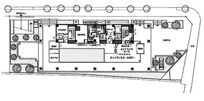 仮)NBF八丁堀テラス ウエスト1F 間取り図