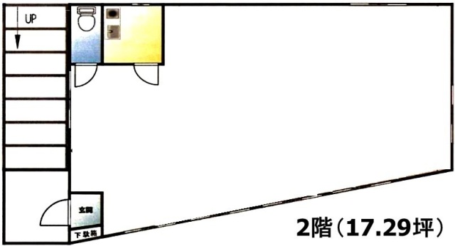中葛西4丁目貸事務所2F 間取り図