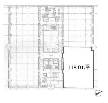 西新宿三井ビルディング1603 間取り図