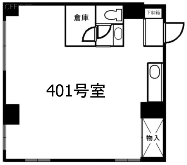 サンパークマンション千代田401 間取り図