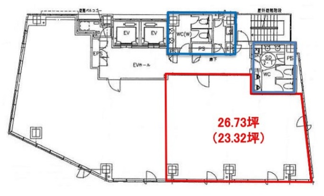 麹町市原ビル2F 間取り図