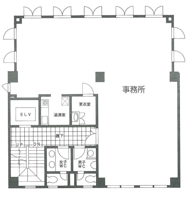 番町WESTビル2F 間取り図