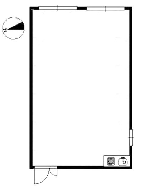 毛利ビル205 間取り図