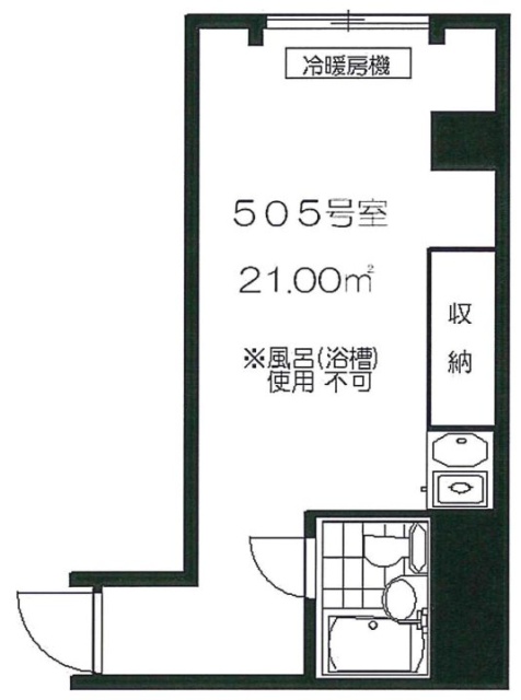 ビジデンス千駄ヶ谷505 間取り図