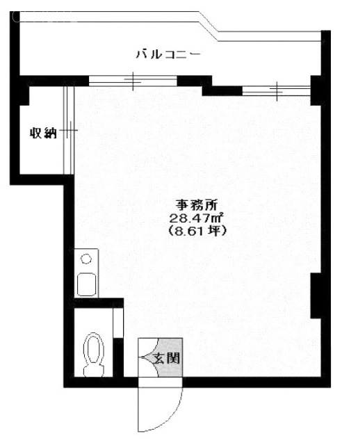 長者丸ビル304 間取り図