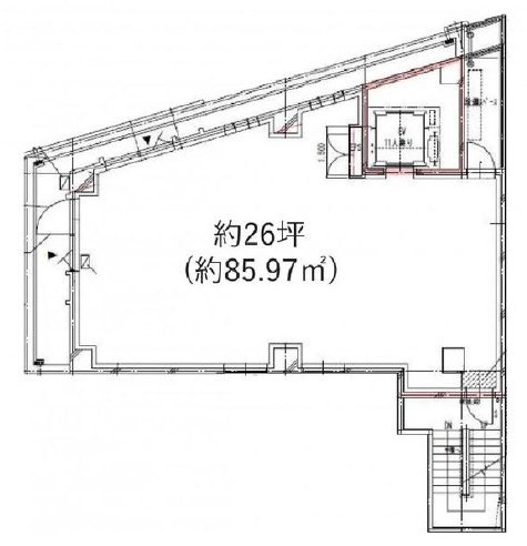 不動前クリニックモール3F 間取り図