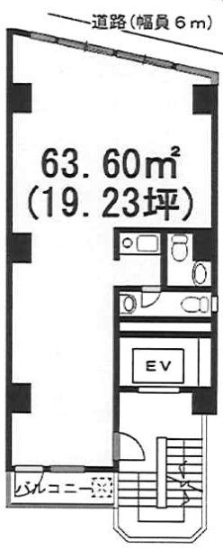 巣鴨コルトビル5F 間取り図