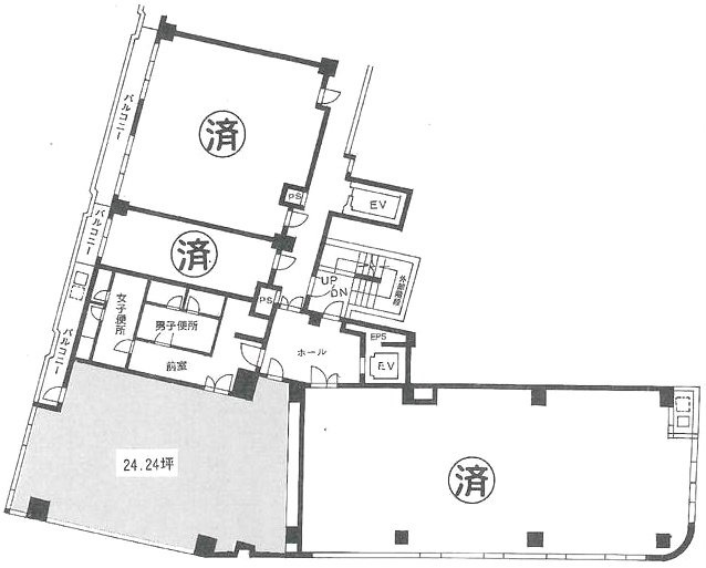 西東ビル2F 間取り図