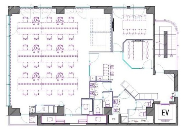 水道橋フロント3F 間取り図