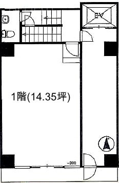 原ビル1F 間取り図