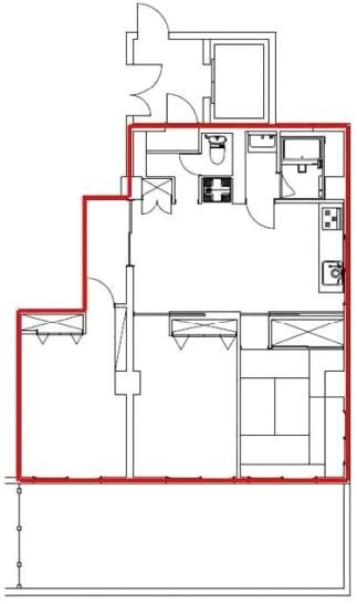 長谷川ビル802 間取り図